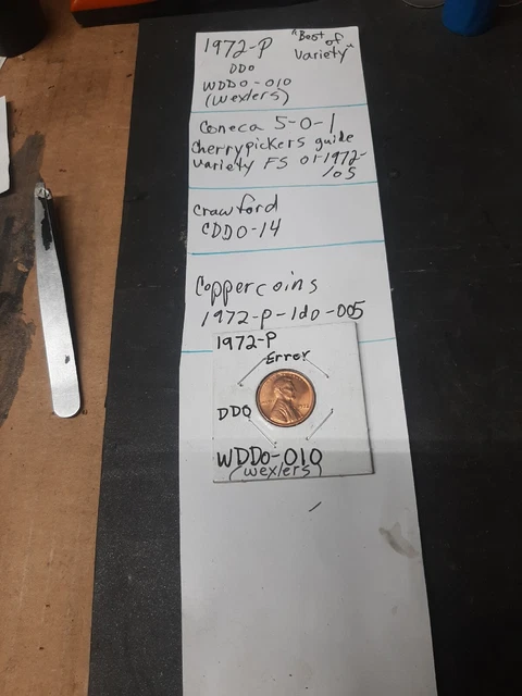 1972 P Lincoln Cent DDO WDDO-010  Wexlers Best Of Variety C008