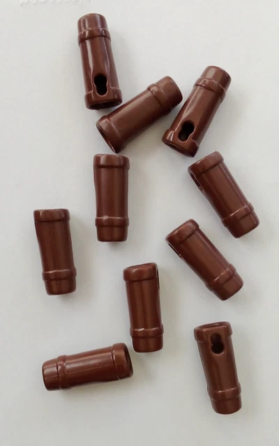 Lot De 10 Carquois Playmobil Indiens Western - Marron, Neufs, Fabriqués En Allemagne