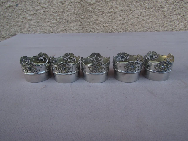 Lot De 9 Conchos De Selle En Argent Massif Vogt - USA (occasion)