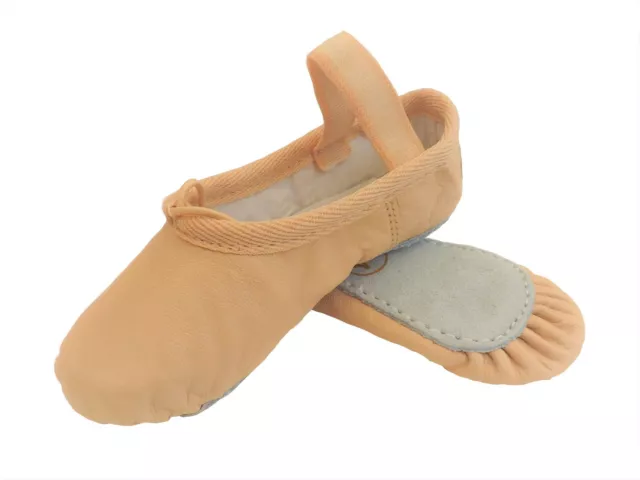 Ballet Leather Shoes Toddler Infant Baby Girl Dance Pumps Full Sole