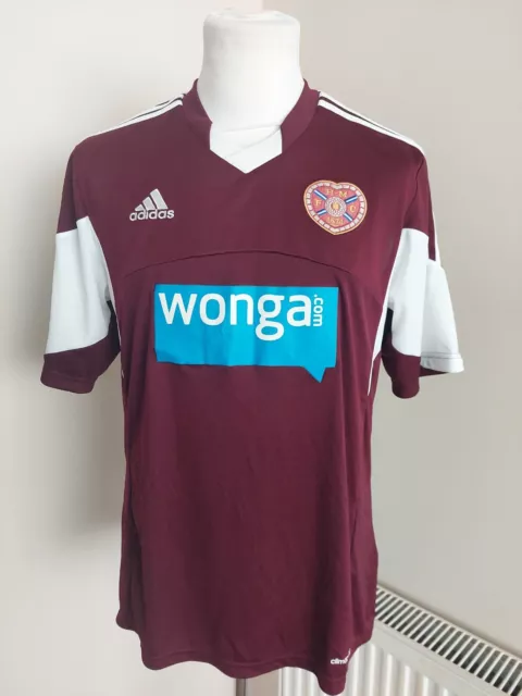 Hearts Heart Of Midlothian 2013 Adidas Home Shirt Erwachsene Grösse Large