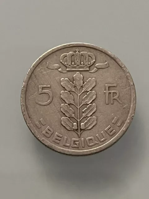 1949 Belgium / Belgique - 5 Francs - Coin / Piece