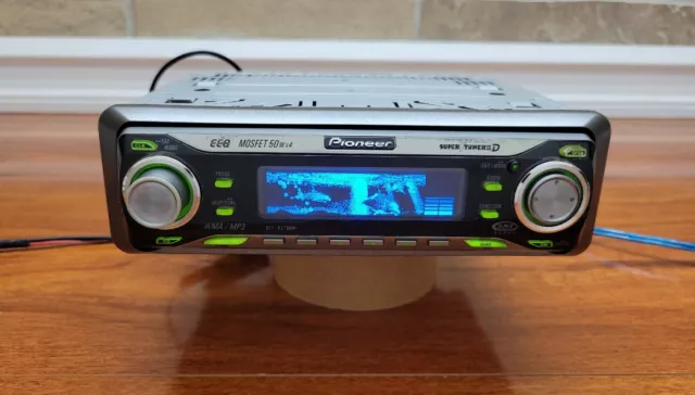 RARE PIONEER DEH-P6700MP CD PLAYER w/ BLUETOOTH adapter OLD SCHOOL dolphin face