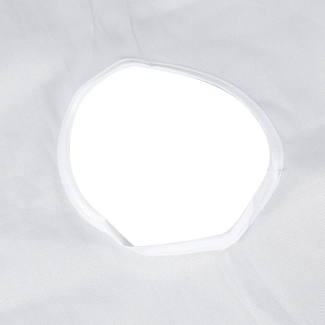 Sábana de masaje SPA cubierta de cama de tratamiento con orificio de respiración facial (blanco 120*200) BST