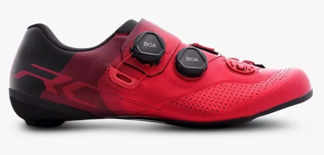 Shimano RC7 Carbone Route Vélo Cyclisme Chaussures SH-RC702 Rouge 42 (US 8.5)