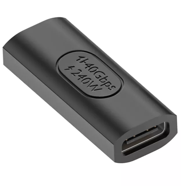 Adaptador de carga, sincronización y vídeo USB-C hembra 3 en 1 Negro