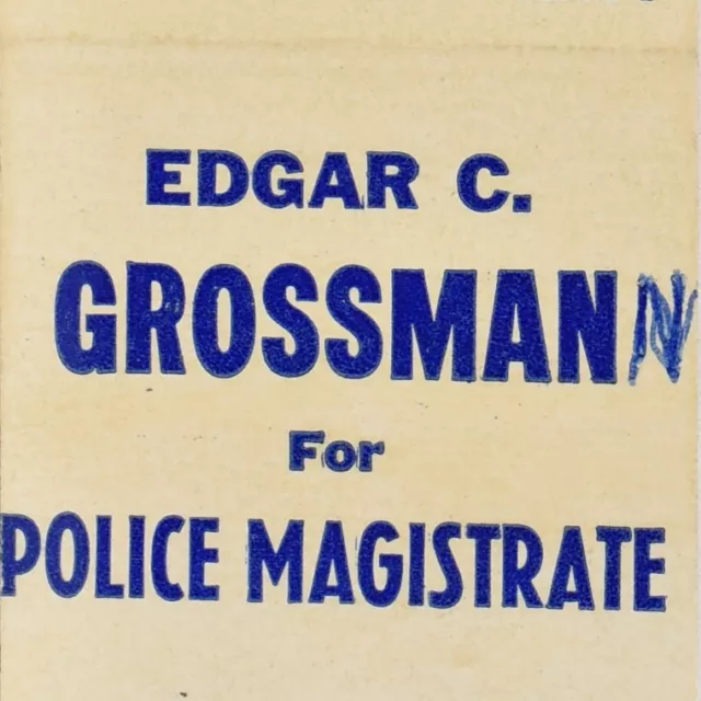 1961 Edgar Charles Grossmann Police Magistrate Belleville St Clair County IL