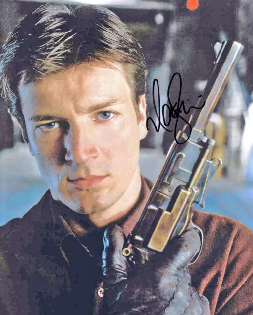 Original Signed Photo of Nathan Fillion 10x8 + COA