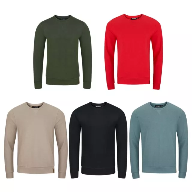 riverso Herren Sweatshirt RIVPhillip Rundhals Basic Pulli Sweater Pullover