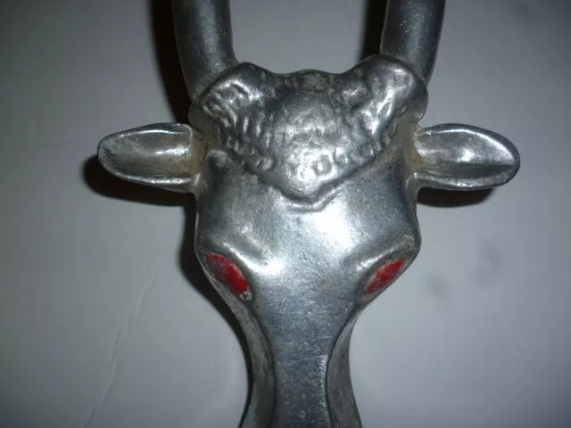 Vintage Ricardo Metal Bull Boot Jack Puller Scraper Cast Aluminum Cowboy