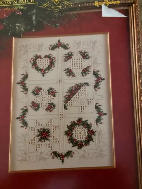 CROSS 'n PATCH Counted Cross Stitch Chart-  MY CHRISTMAS QUILT  Emie Bishop #144