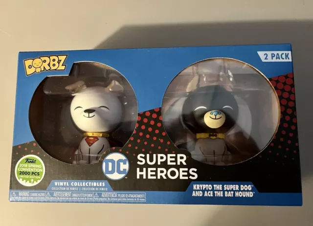 Funko Dorbz 2000pc EmeraldCon exclusive Krypto the Super Dog + Ace the Bat Hound