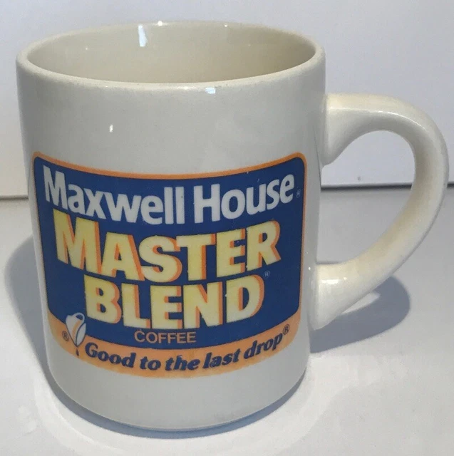 Vtg Maxwell House Coffee Cup Mug Master Blend Good to The Last Drop Advertising