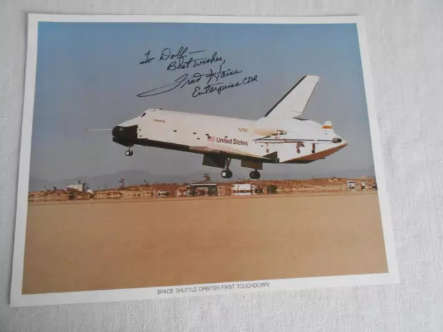 Shuttle NASA Litho original signiert Fred Haise Space