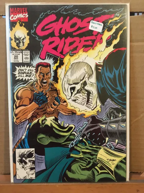 Marvel Comics, Ghost Rider #20, NM, Texeira, Zodiac, Death, Blaze,1990