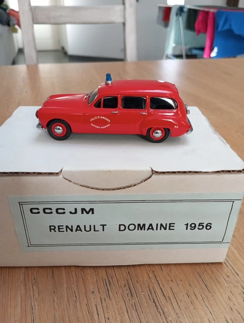 CCCJM Renault Domaine 1956 Break - Kit Résine 1/43 Monté - Gris - Fabrication Française