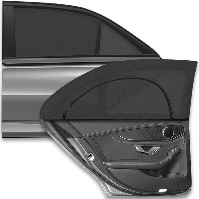 Parasole Auto Per Bambini SUPERWALK - 2 Pezzi, Oscuranti, UV98%, Senza Ventose