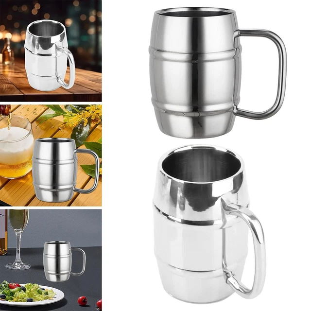 Tasse à Expresso En Acier Inoxydable 304 Llazsybz - 100 Ml, Bec Verseur, échelle Graduée - Pour Café, Cocktails