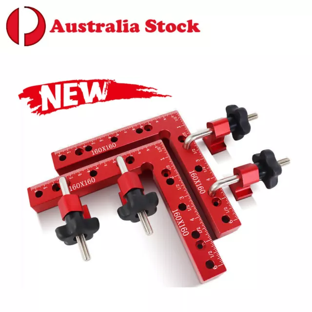 AU 90° Positioning Squares Right Angle Clamps Carpenter Corner Clamping 160CM