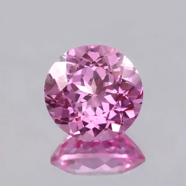 AAA Natural Flawless Ceylon Pink Sapphire Loose Round Cut Gemstone 9x9 MM