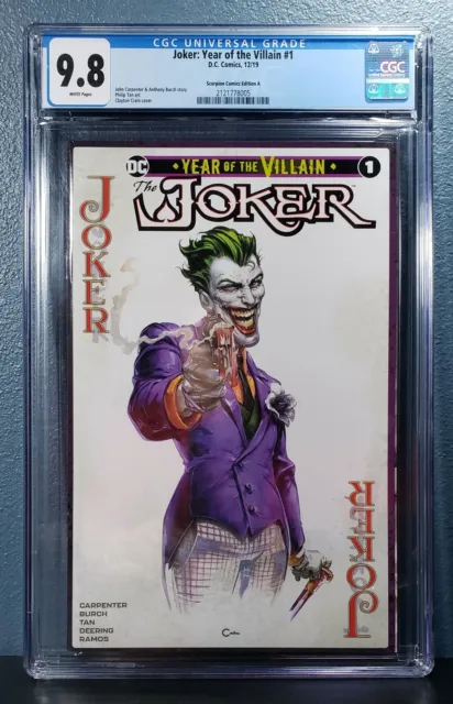 Joker Year of the Villain #1 CGC 9.8 Clayton Crain Rare Variant