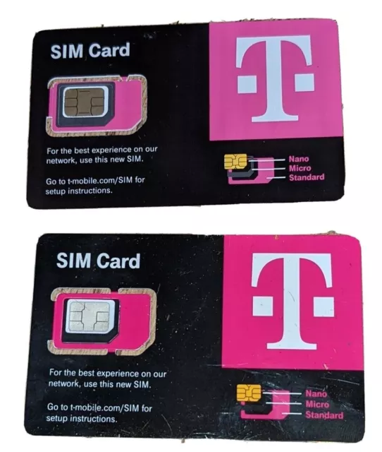 10X Fresh T-Mobile SIM CARD R15 5G 4G LTE T-Mobile Triple Cut Nano Micro 3 In 1