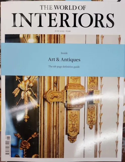 The World Of Interiors Mag-June 2023-Art & Antiques-68 Pages Guide-Brand New