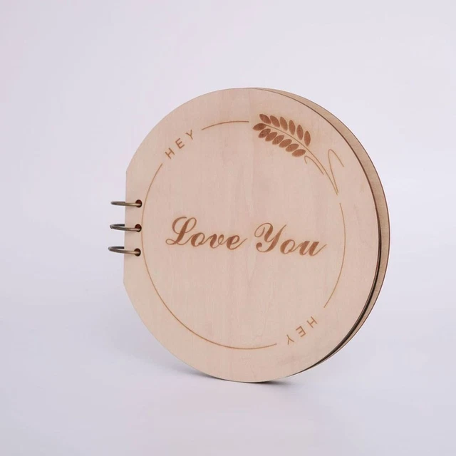 Wood Guest Book Natural Colour Growth album Baby Shower Guest Book  Baby Shower