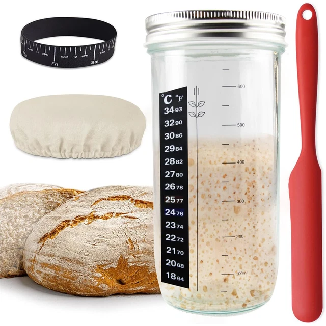 Pro Zuurdesem Starter Kit - 55oz Grote Capaciteit Zuurdesem Starter