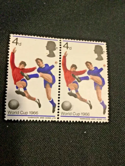 4d Stamps commemorating  1966 World Cup (2 No.)