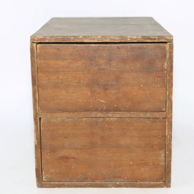 Japanese Antique wooden Tansu Chest Zenibako Funadansu WBX129 2