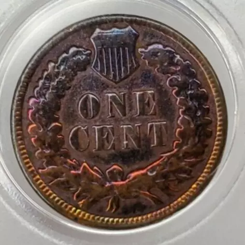 1888 INDIAN HEAD Cent Penny   AWSOME Toning