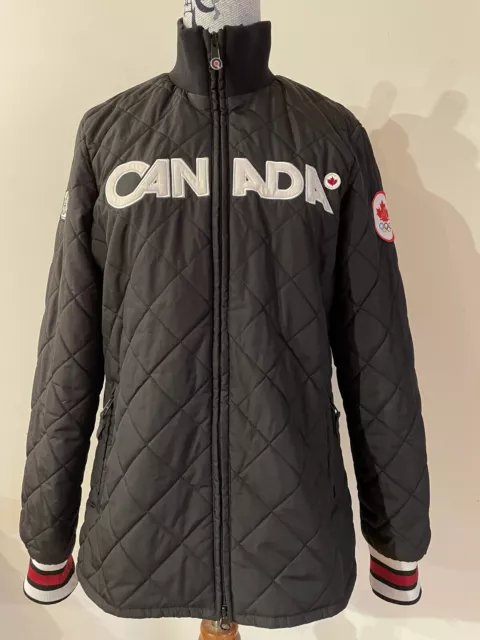 Hudson Bay Jacket Women Size Large Quilted Olympics 2010 Vancouver