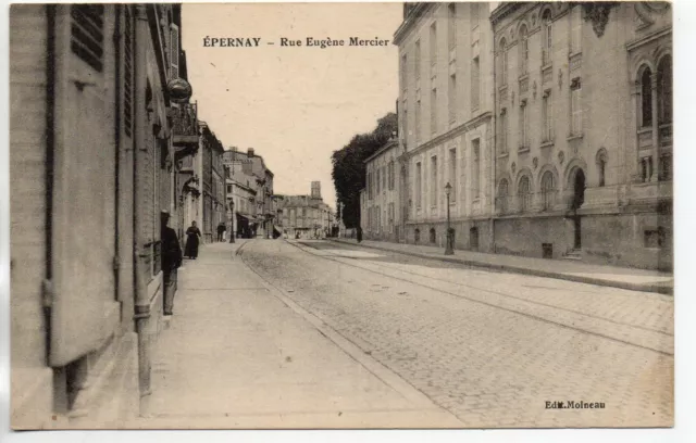 EPERNAY - Marne - CPA 51 - les rues - la rue Eugene Mercier 1