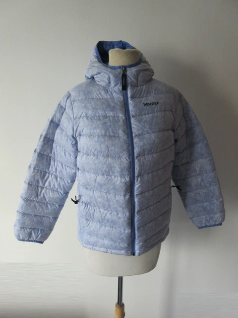 MARMOT nika girls 550 fill full zip hooded puffer jacket LXL