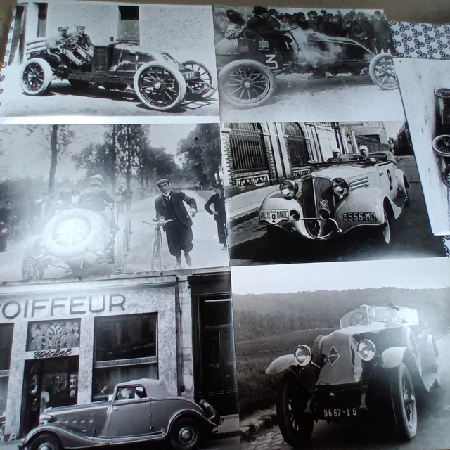 Renault Communication 8 photos voitures anciennes 2 cartes postales Renault