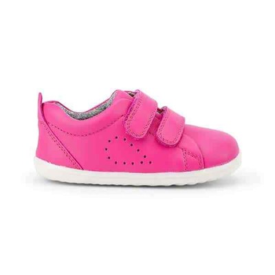 Bobux Bobux Kid+ scarpa sportiva in pelle fuchsia Grass court 