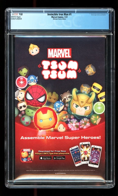 Invincible Iron Man 1 CGC 9.8 Midtown Campbell variant Marvel 2