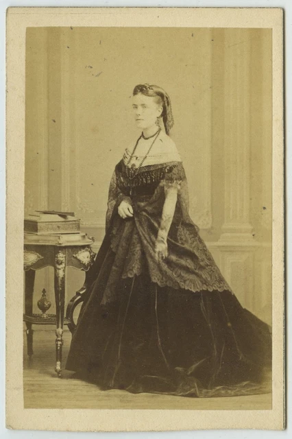 Carte De Visite 1867 - Comtesse G. De Puységur - Noblesse - TBE (petite Coupe Sur Le Carton)