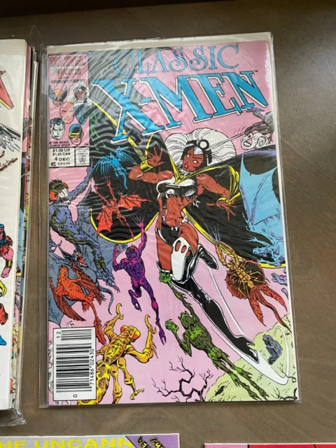 Uncanny X-Men Comic Lot 214,257,258 Plus Bonus Classic X-Men 3