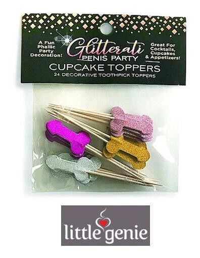 Adorno para cupcakes para despedidas de soltero/a accesorio divertido