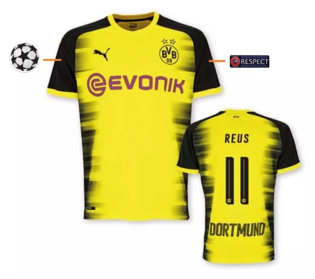 Trikot PUMA Borussia Dortmund 2017-2018 Champions League - Reus 11 I BVB