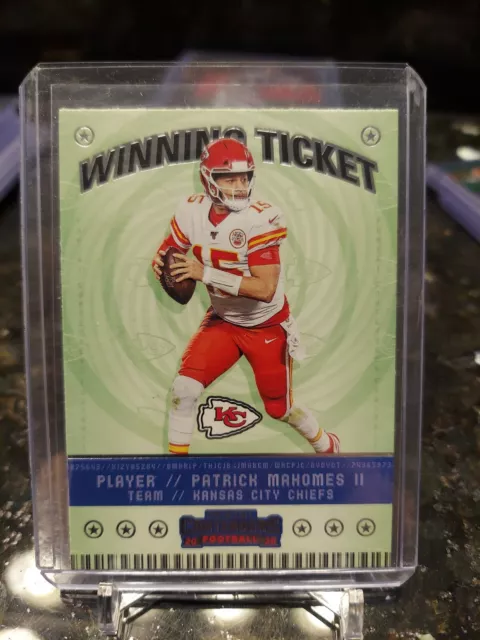 2020 Panini Contenders Football Patrick Mahomes II Winning Ticket Chiefs #WT1