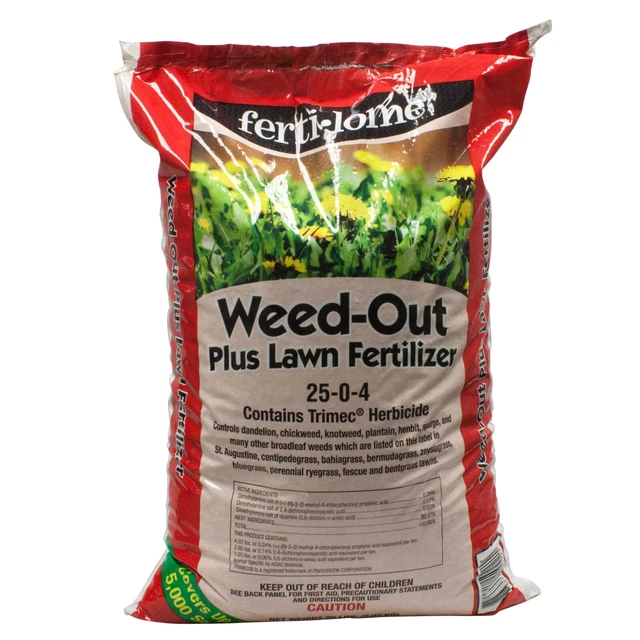 Weed and Feed Lawn Fertilizing 25-0-4 Covers 5,000 Sq Ft  -  NOT FOR SALE TO: CA