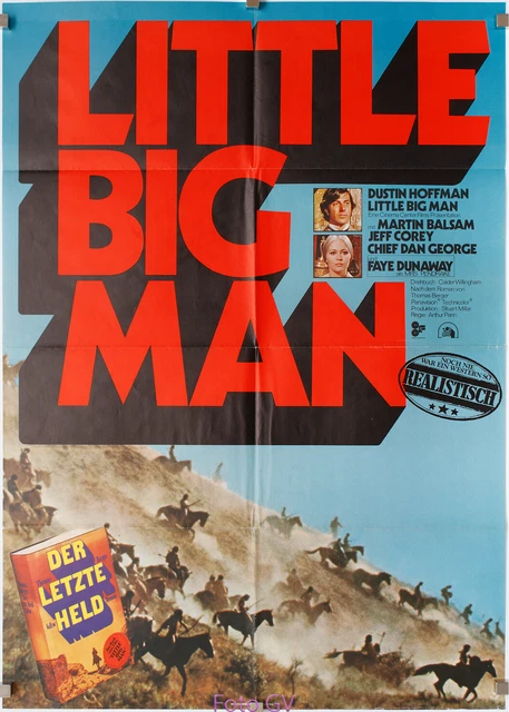 PLAKAT LITTLE BIG Man 1970/75 Dustin Hoffman, Faye Dunaway, Fox-Verleih ...