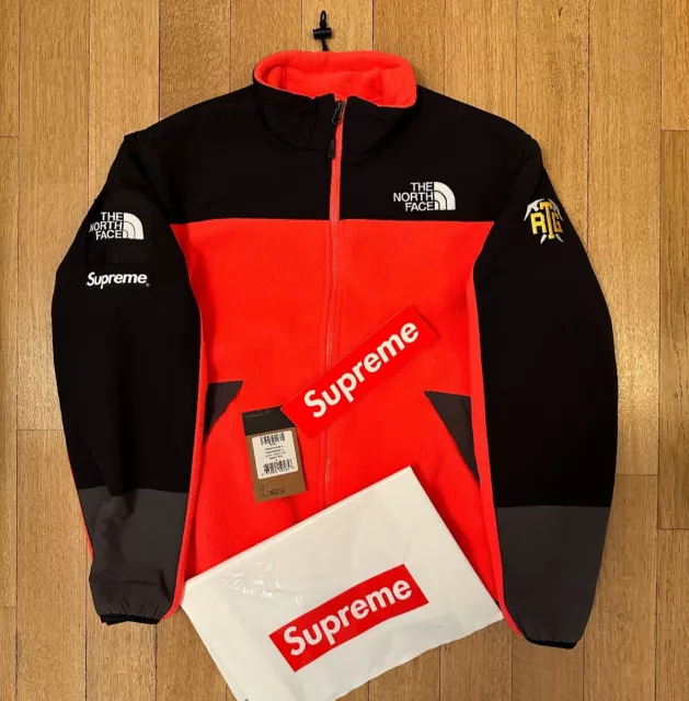 Supreme The North Face fleece rocket red small RTG