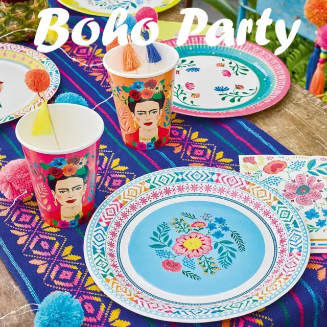 BOHO Blumen Partyware | Llama Teller Servietten Jagdbecher Hochzeitsdekorationen