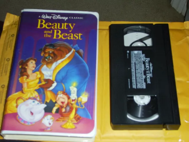 Beauty and the Beast (VHS, 1992)Walt Disney Classic, Clamshell, Black Diamond