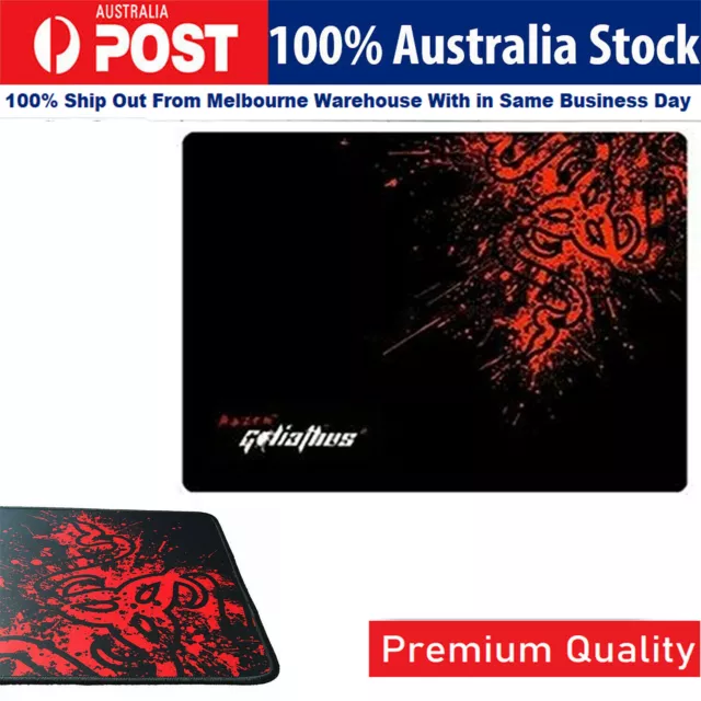 Razer Laptop Computer PC Gaming Mouse Pad Desktop Mouse Mat Optical pad Red AU