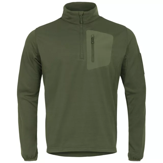 Highlander Tactical Hirta Fleece Warm Mens Lightweight Breathable Olive Green